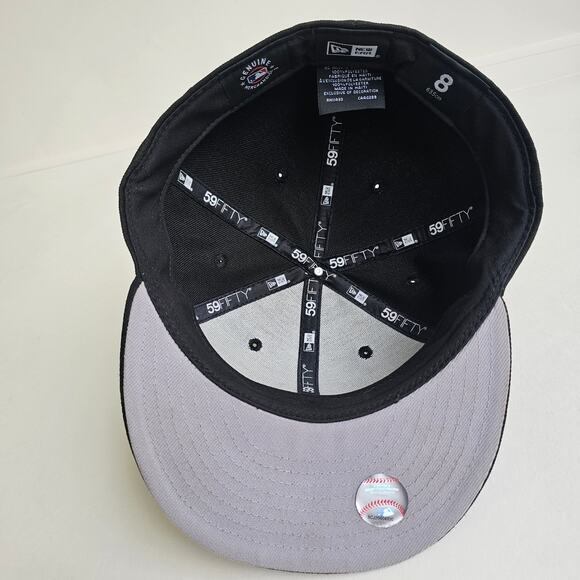 Arizona Diamondbacks Black Hat New Era 59Fifty Baseball Cap Size 8 63.5CM MLB - Picture 10 of 11